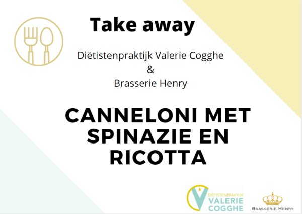 Canneloni met spinazie en ricotta