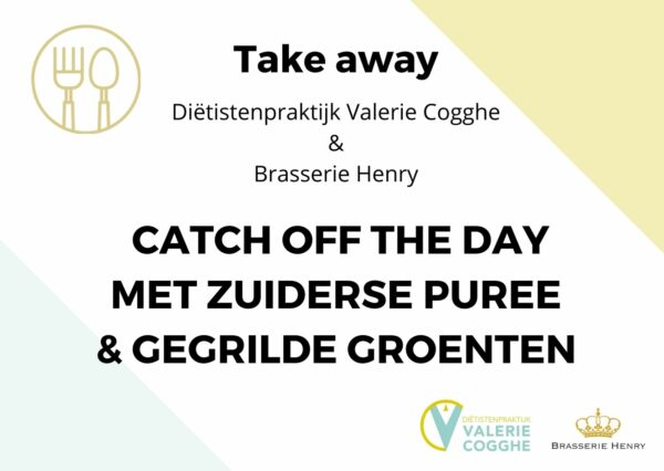 Catch of the day met zuiderse puree & gegrilde groenten